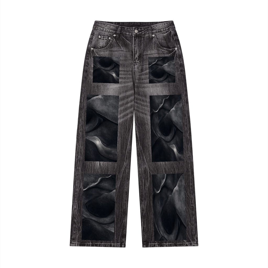 Made by the Beat Men’s Vintage Wash Wide Leg Jeans