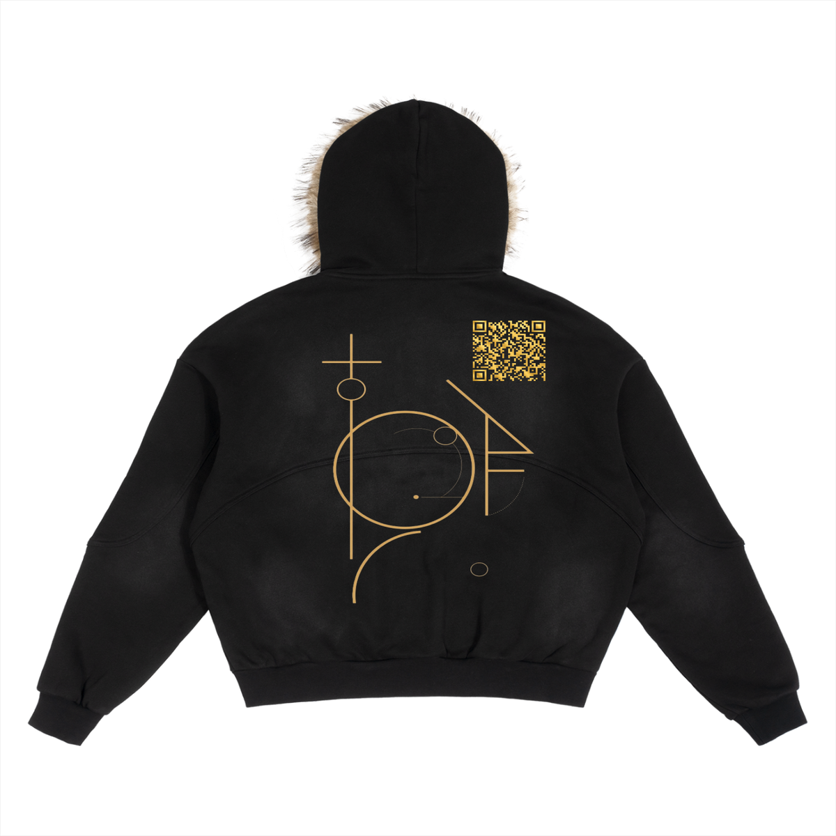 Made by the Beat Detachable Fur Hoodie